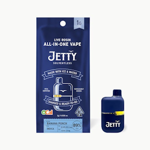 JETTY - JETTY | BANANA PUNCH SOLVENTLESS - AIO | CARTRIDGE | 1G