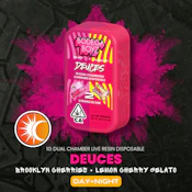 Brooklyn Cherries x Lemon Cherry Gelato 1G Deuces Live Resin Dual Chamber AIO