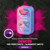 Pink Guava Runtz x Blueberry Certz 1G Deuces Live Resin Dual Chamber AIO