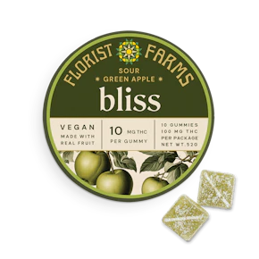 Florist Farms | 2pk Gummies | Sour Green Apple | 1:1 | K