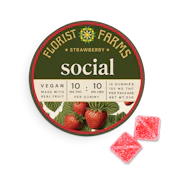 FFarms Strawberry Gummy, 100mg, 10ct.| E6