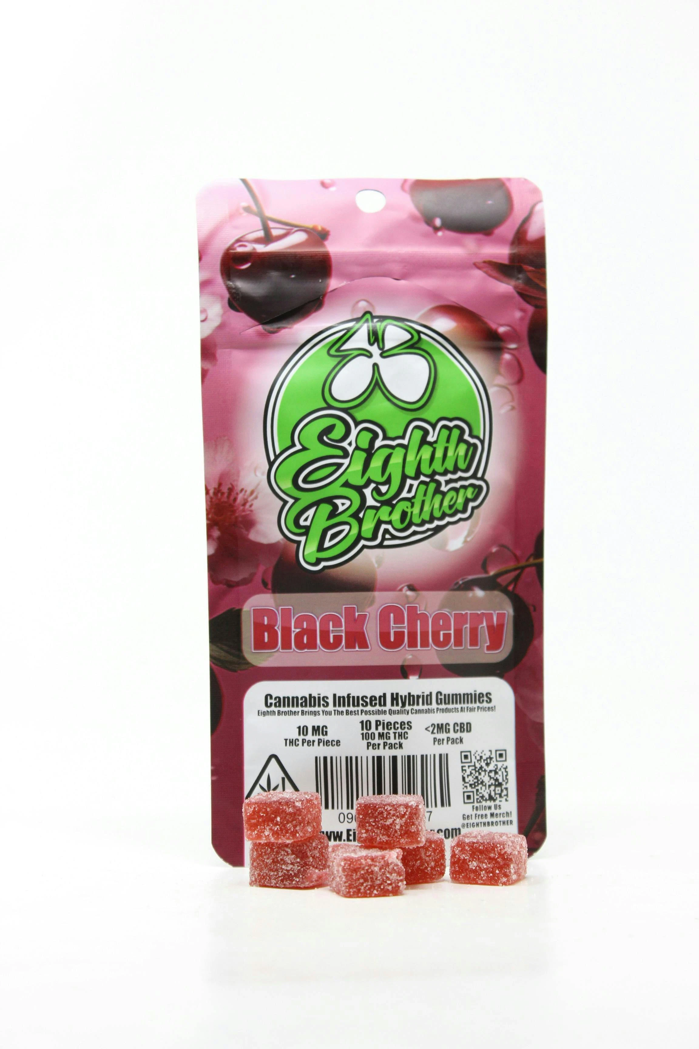 Eighth Brother - (Mix & Match 3 FOR $25) Black Cherry Gummies | 10 pack - 100mg | Eighth Brother Main Image