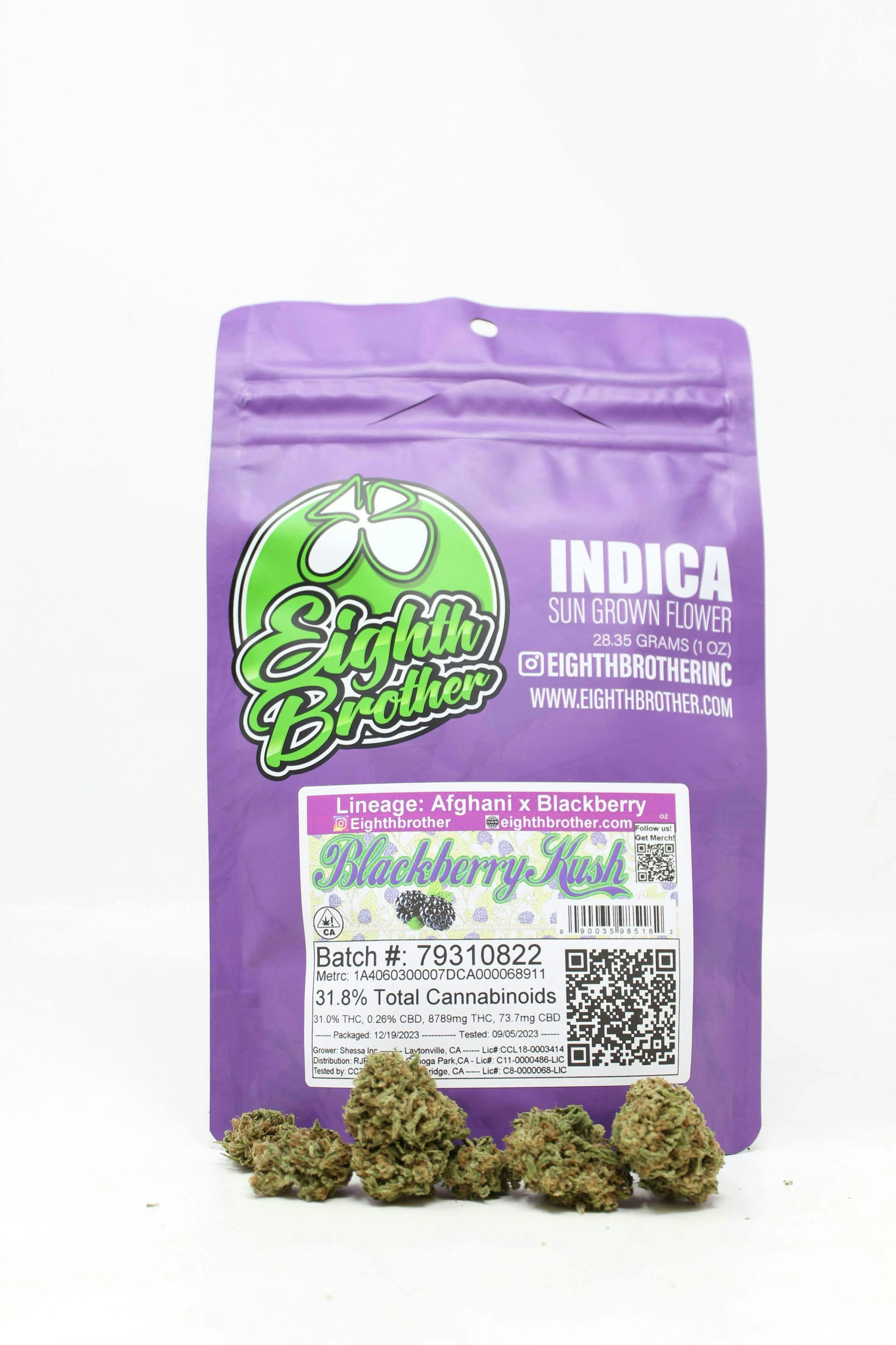 Eighth Brother - Eighth Brother - Flower - Blackberry Kush - 28g Main Image