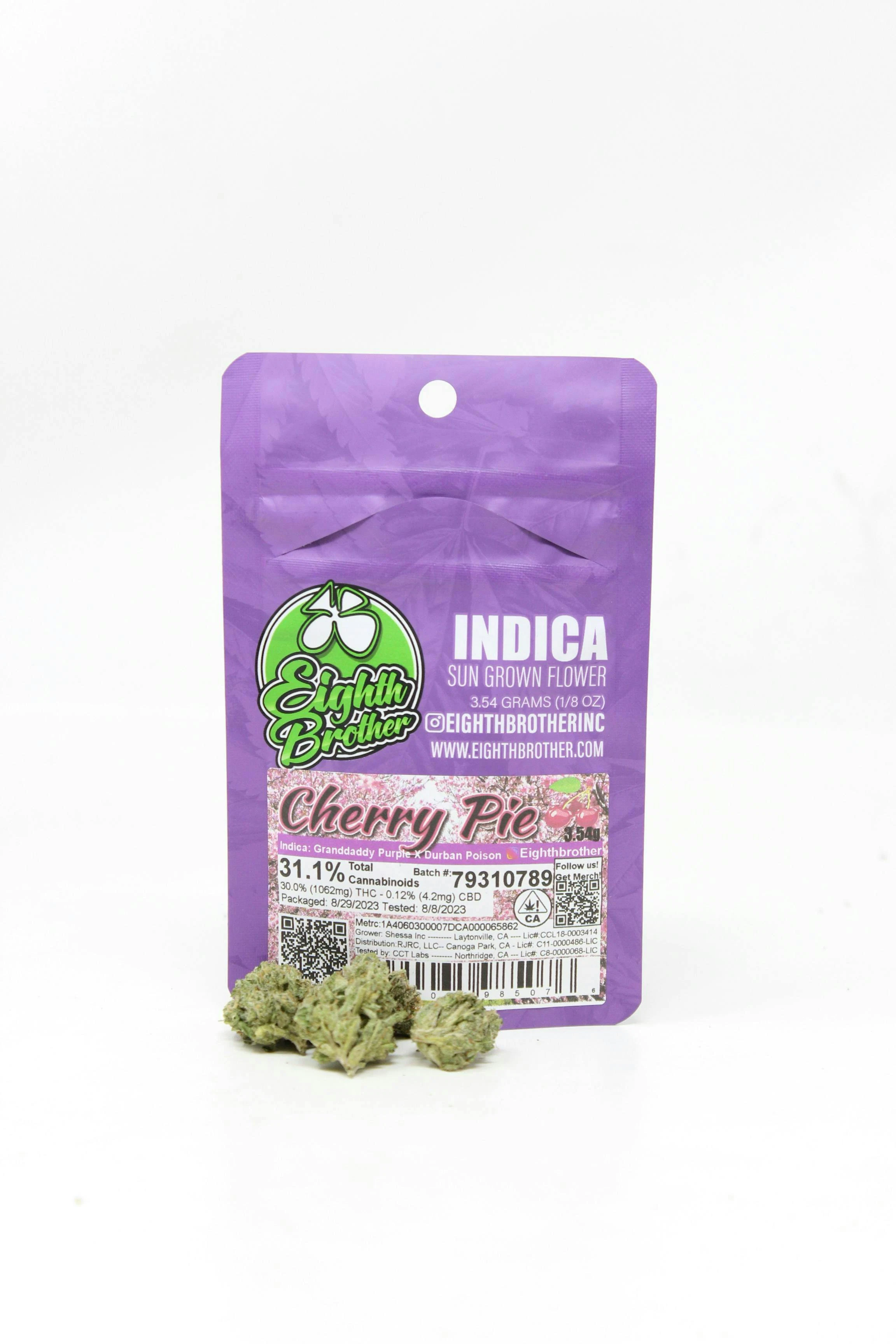 Eighth Brother - 3.5 Eighth Brother Sun Grown Flower - Cherry Pie 20% Main Image