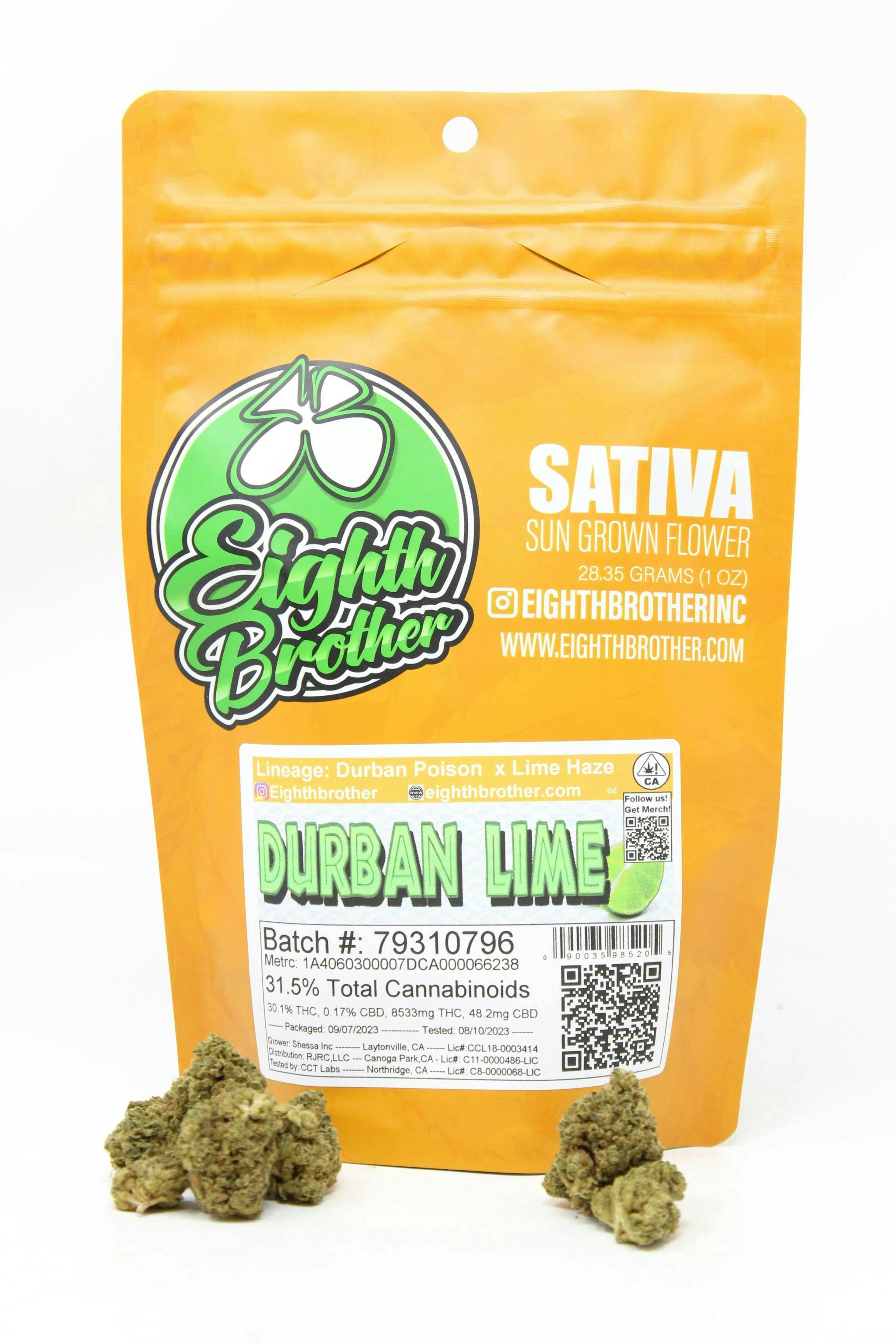 Eighth Brother - Eighth Brother - Flower - Durban Lime - 28g Main Image