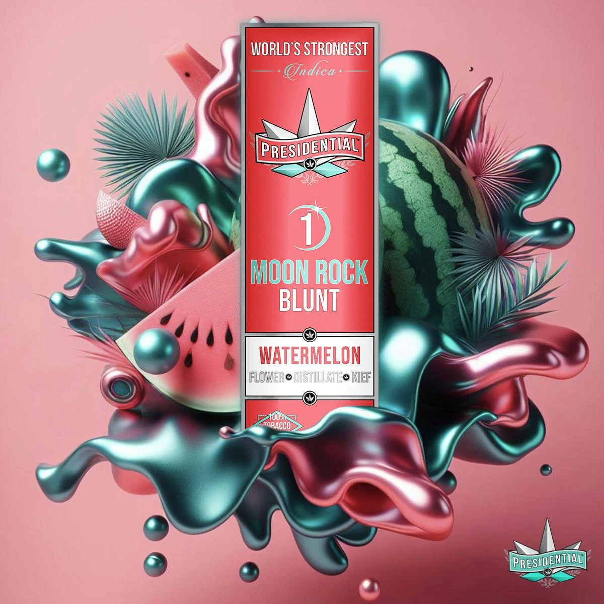 Presidential THC - Presidential Moon Rock Blunt - Watermelon (1.5g) Main Image