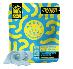 Blueberry Lemon Drop | Rosin Nano Belts 4-pack | Kanha