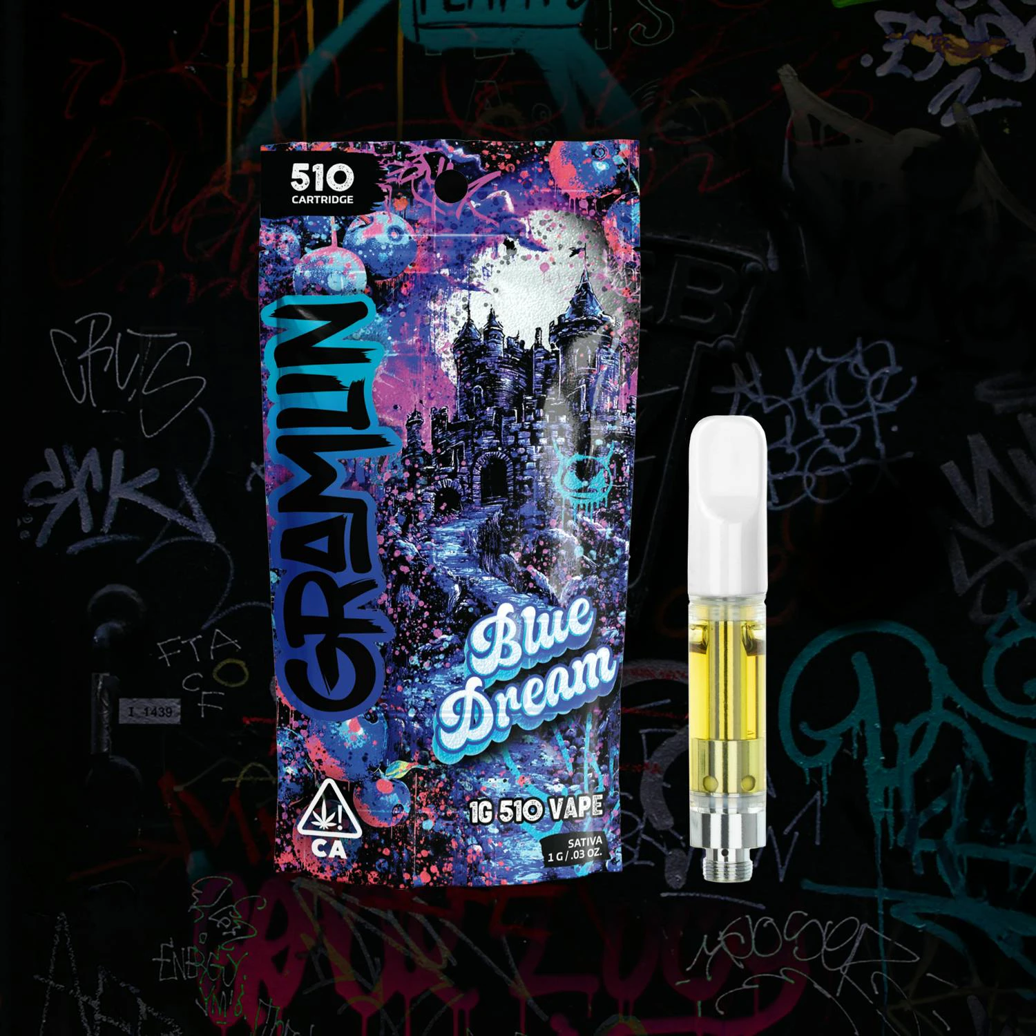 Gramlin - Blue Dream - 1g Vape Cartridge (Gramlin) Main Image
