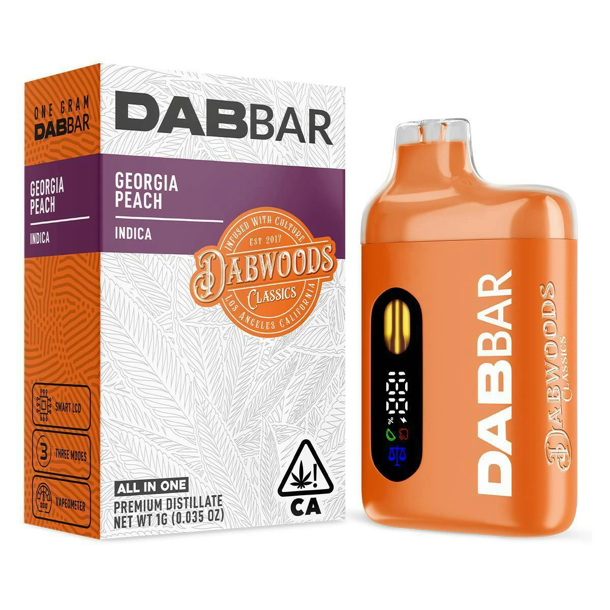 Dabwoods - Dabwoods - Georgia Peach DabBar - AIO - 1g Main Image