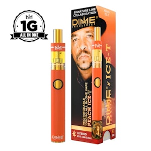 Dime Industries - Peach Ice -T (H) 86.67% THC| Dime Industries | Collaborations 1g AIO