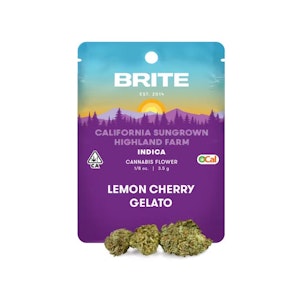 BRITE LABS - Lemon Cherry Gelato - 3.5g (I) - Highland By Brite Labs