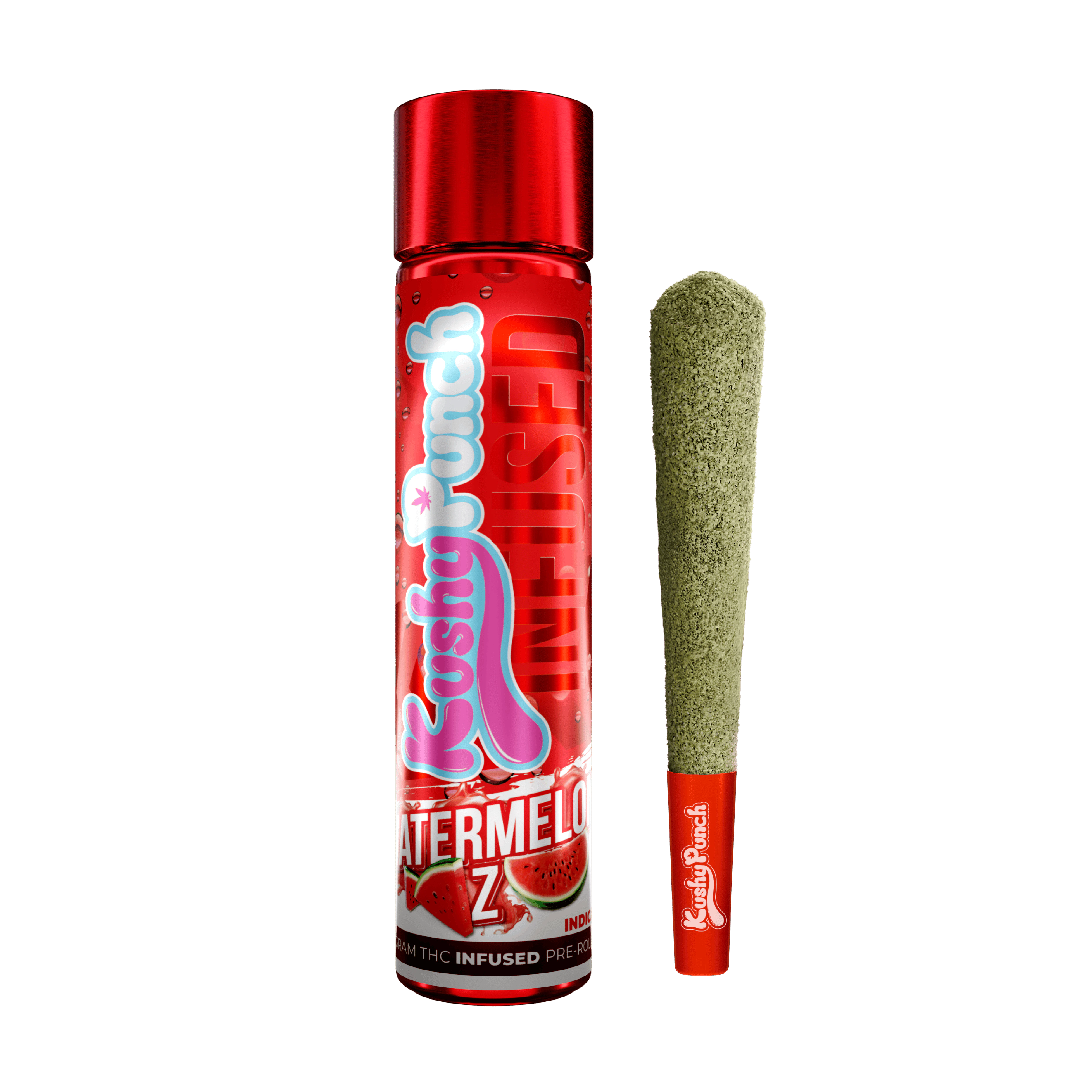 Kushy Punch - Kushy Punch Infused Liquid Diamond Preroll 1G - Watermelon Z | P2 Main Image