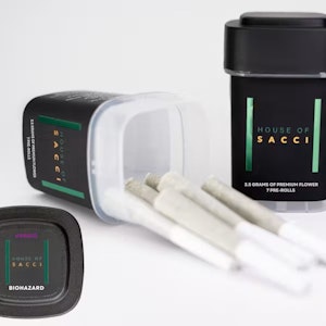 HOUSE OF SACCI - House of Sacci, Biohazard Pre-Rolls 7pk, .5g 