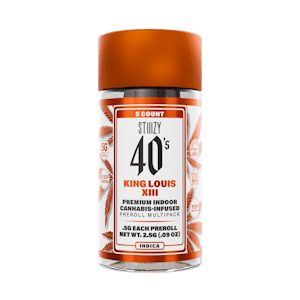 STIIIZY - STIIIZY | King Louis XIII 2.5g (Indica) - 40's Infused Preroll 5 Pack