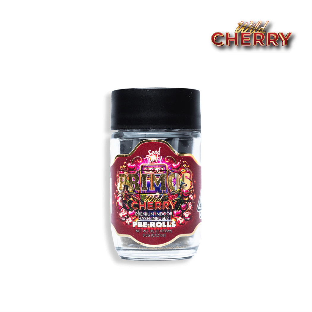 Seed Junky - SEED JUNKY | WILD CHERRY PRIMOS - 5PK INFUSED | PREROLL | 3G Main Image