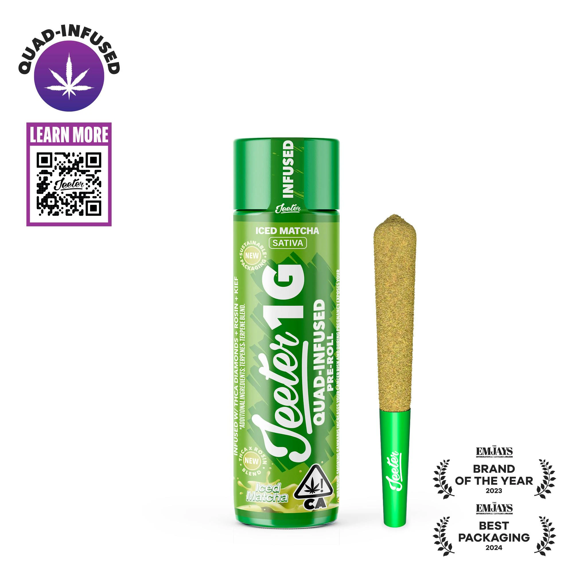 Jeeter - Jeeter - Iced Matcha (S) - Infused Joint - 1g Main Image