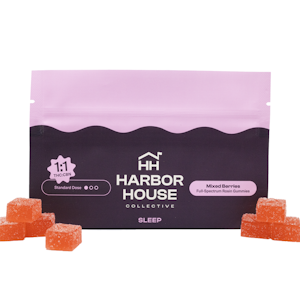 Harbor House - Mixed Berries 1:1 THC:CBN Rosin Gummies - 100mg - Harbor House