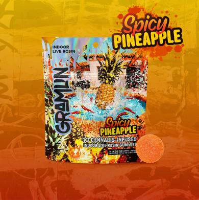 Gramlin - GRAMLIN Spicy Pineapple Rosin 100mg Edible Main Image
