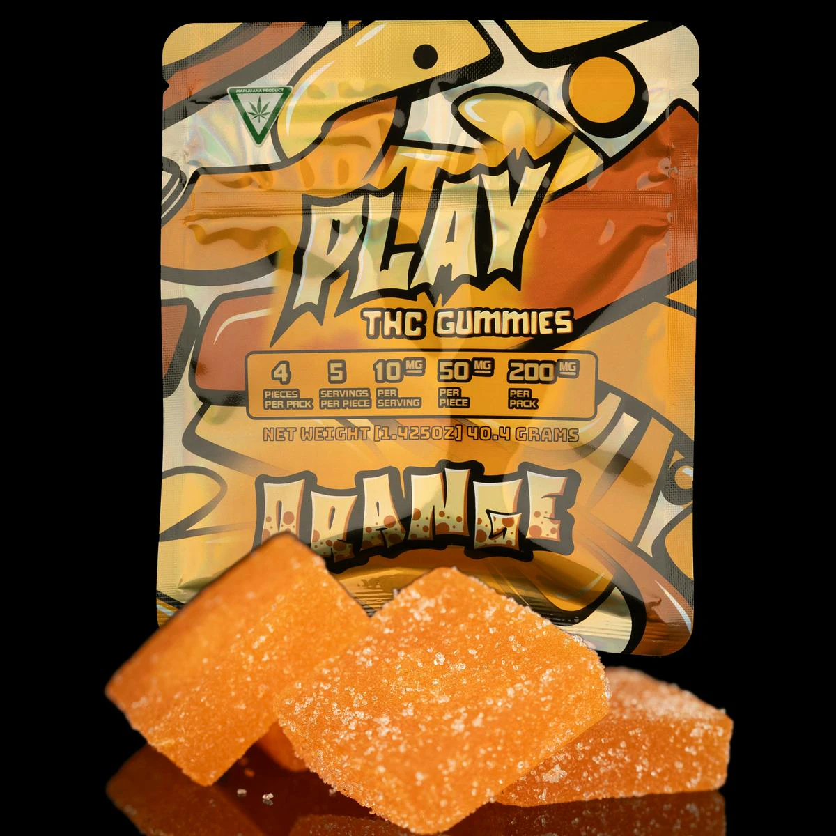 PLAY - PLAY Orange Gummies 200mg Main Image