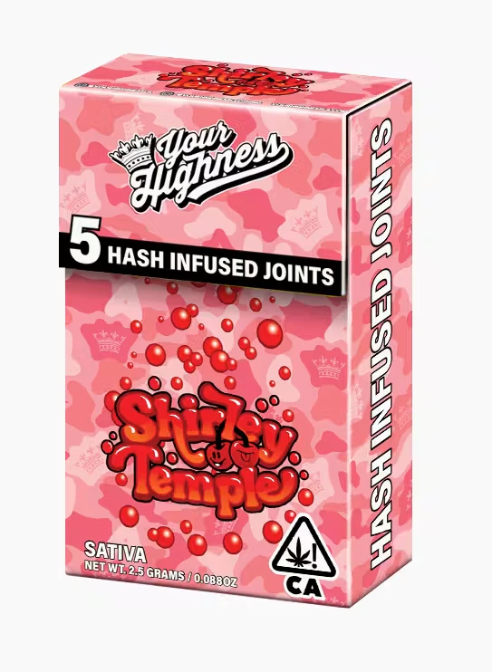 Your Highness - [Your Highness] Live Hash Preroll 5pk - 2.5g - Shirley Temple (S) Main Image