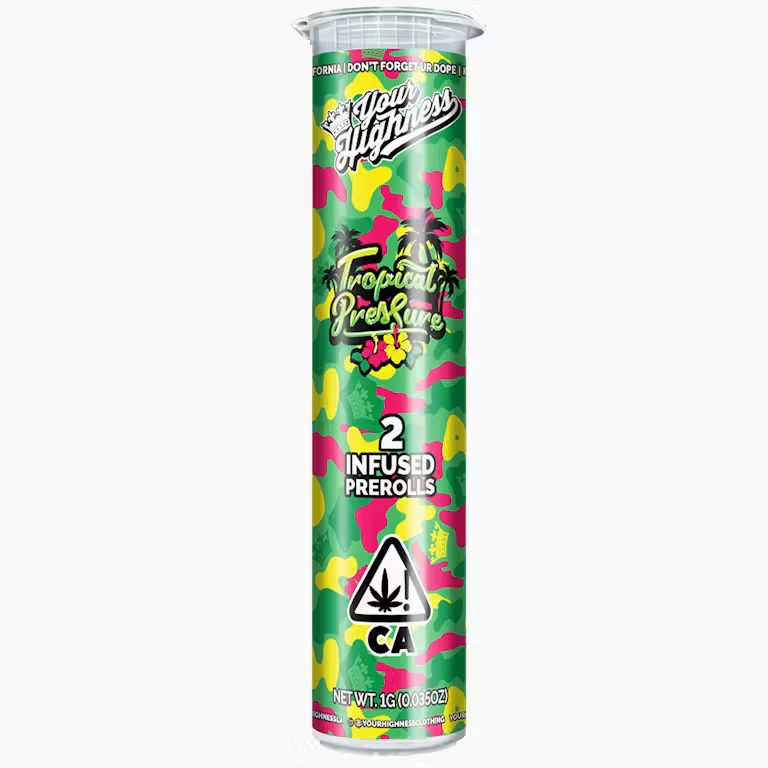 Your Highness - [Your Highness] Live Hash Preroll 2pk - 1g - Tropical Pressure (H) Main Image