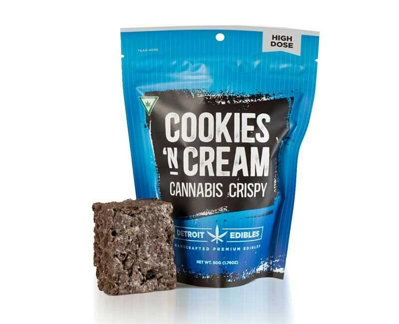 Detroit Edibles - Detroit Edibles - Cookies 'N Cream Cannabis Crispy - High Dose Main Image