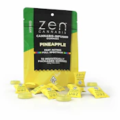 Zen | Pineapple | Gummies | [100mg] 10pk | Hybrid