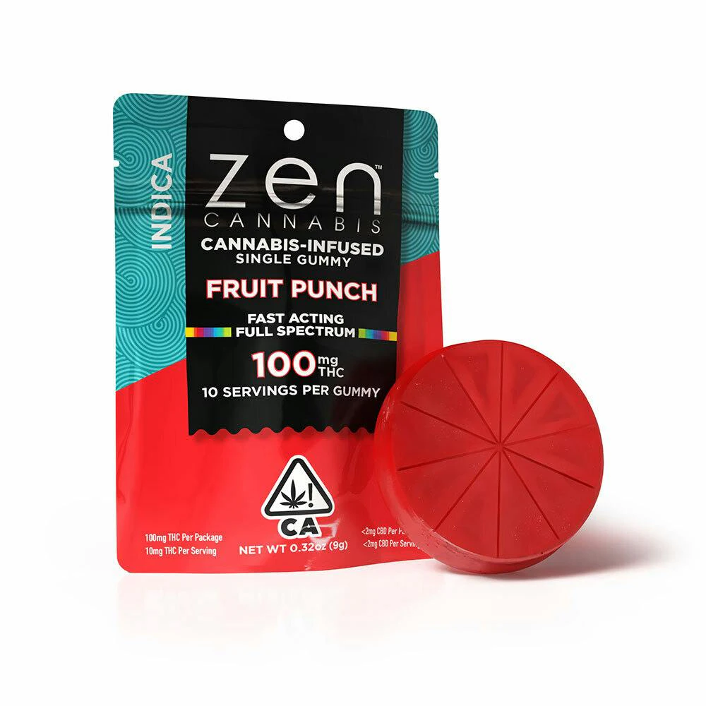 Zen - Indica - Fruit Punch - 100mg - Single Main Image
