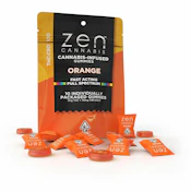 Zen | Orange 1:10 THC:CBD | Gummies | [110mg] 10pk | Hybrid