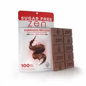 Zen - Sugar Free - Milk Chocolate | 100mg 