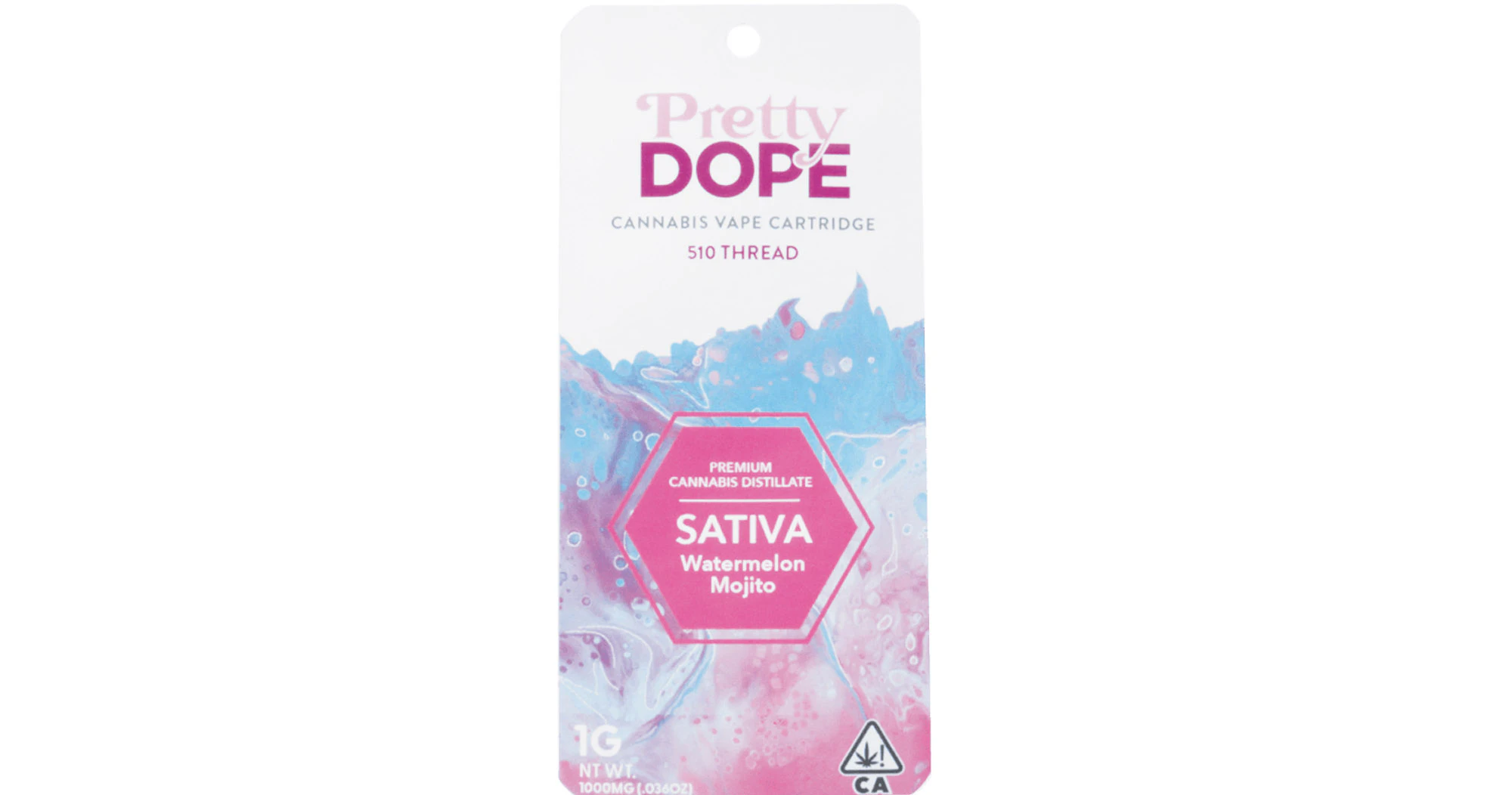 Pretty Dope - Pretty Dope - Watermelon Mojito Cartridge - 1g Main Image