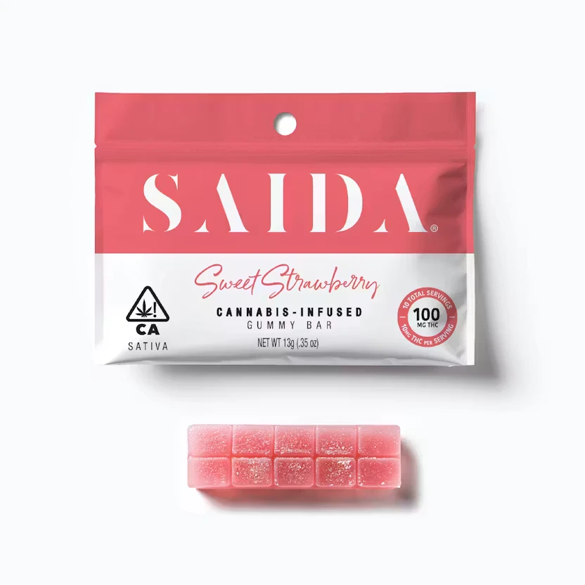 Saida - Saida | Sweet Strawberry | Gummy | [100mg] 1pk | Sativa Main Image
