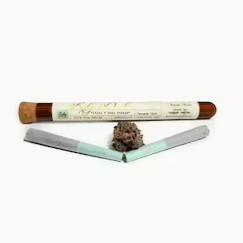 Ruby Farms - Super Silver Haze -Sativa- 27% THC | 2 X 0.5g (1g Pre-Roll Pack) | Ruby Farms -- AB7 FRONT