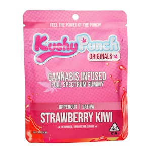 KUSHY PUNCH - Kushy Punch - Sativa Strawberry Kiwi Uppercut Gummy 100mg