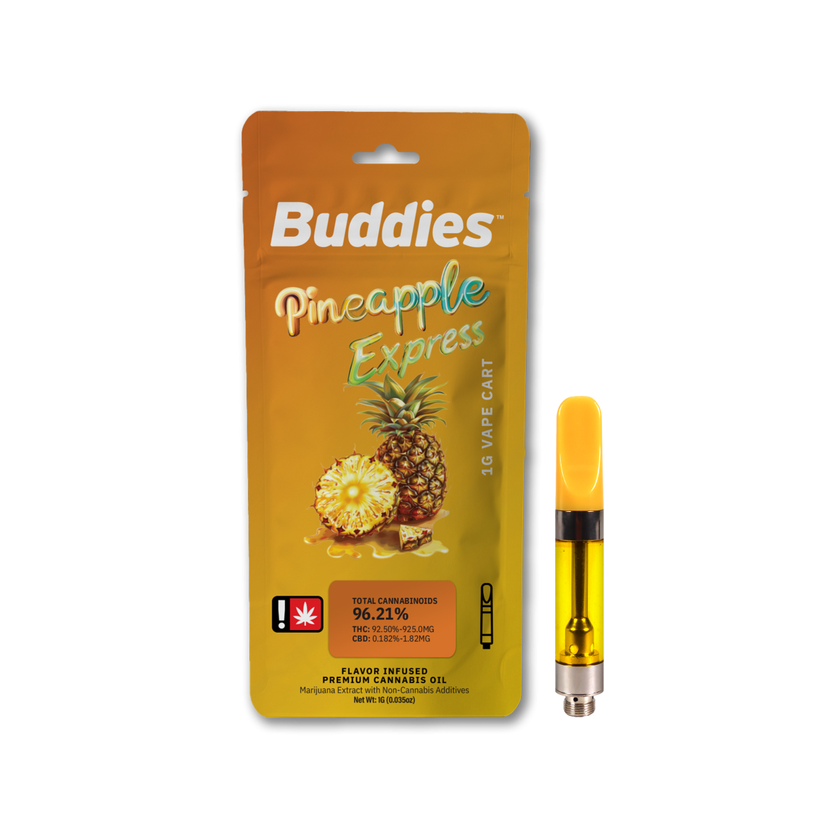 Pineapple Express, Flavored Distillate, 1g - Portland Can