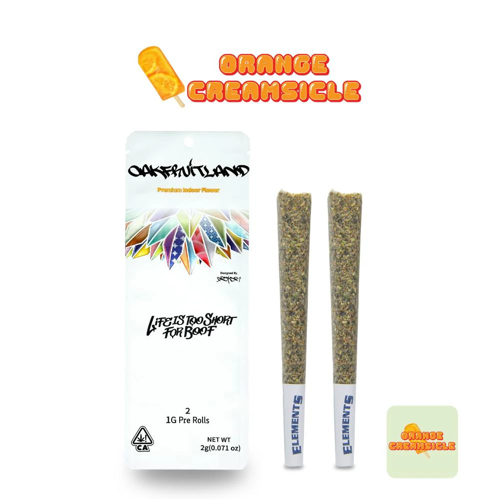 Oakfruitland (OFL) - Oakfruitland Orange Creamsicle Pre Roll 2g - Dual Pack Series Main Image
