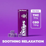 DROPS: Blackberry 20pk/100mg:200mg (THC/CBD)