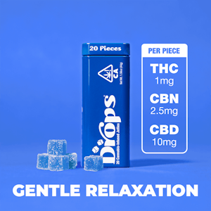 DROPS - Drops Comfort Blueberry 20pack 100mg (4 CBD : 1 THC)