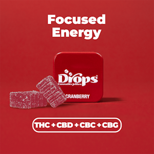 DROPS - DROPS | CRANBERRY 1:1:1:1 THC/CBD/CBC/CBG | EDIBLE
