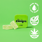 Drops - 2-Piece 100mg (Balanced) - Lime 