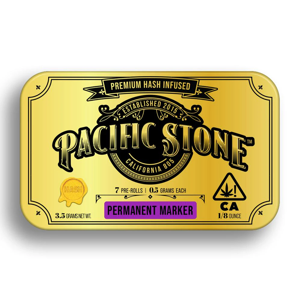 Pacific Stone - Pacific Stone Infused Hash 7pk Prerolls 3.5g Permanent Marker Main Image