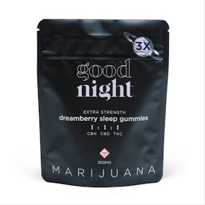 PROPER CANNABIS - PROPER - GOODNIGHT DREAMBERRY GUMMY EXTRA STRENGTH GUMMIES 300MG 1:1:1