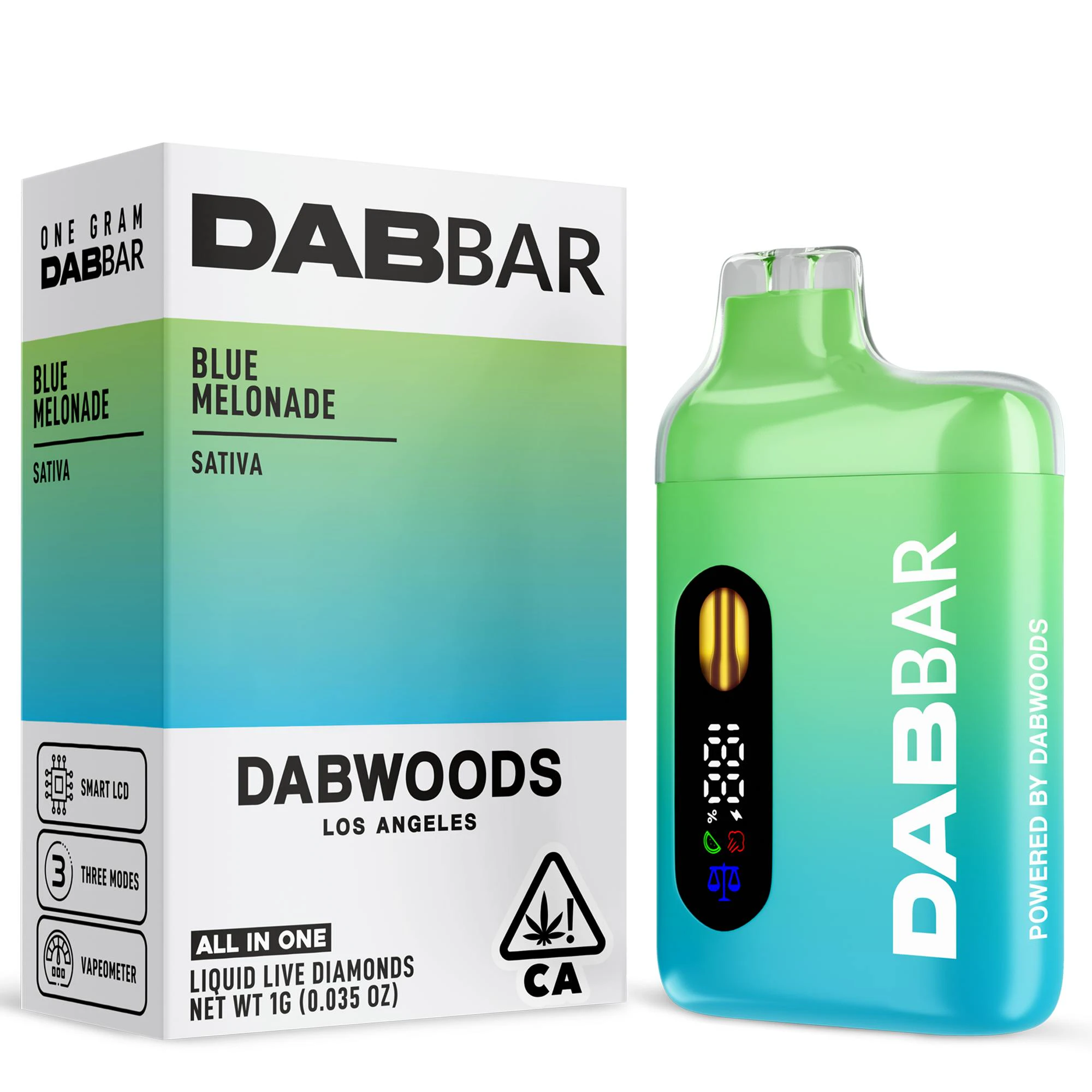 Dabwoods - DABBAR 2.0 LIQUID LIVE DIAMONDS 1G BLUE MELONADE Main Image