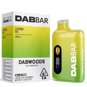 Dabwoods - DABBAR 2.0 LIQUID LIVE DIAMONDS 1G LEGEND OG
