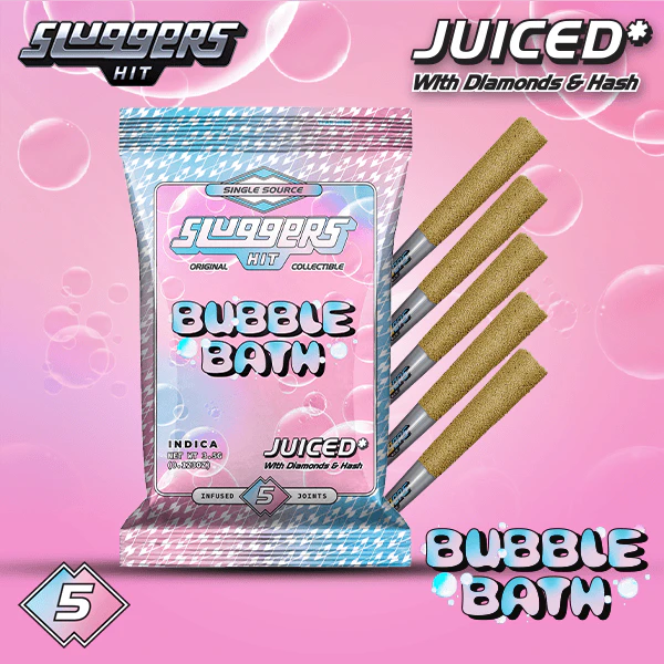 SLUGGERS HIT - Sluggers - Preroll - Diamond Infused - Bubble Bath 5pk - 3.5g Main Image