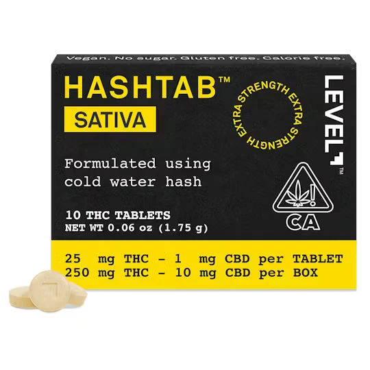LEVEL - LEVEL Hashtab 10pk 250mg Sativa Main Image
