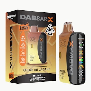 Dabwoods - VAPE- DABBAR X LIQUID LIVE DIAMONDS Créme De La Cake 1G
