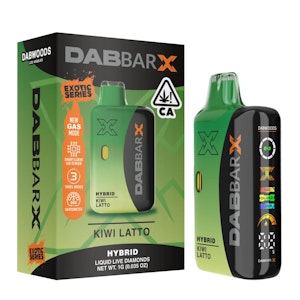 Dabwoods - VAPE- DABBAR X LIQUID LIVE DIAMONDS Kiwi Latto 1G