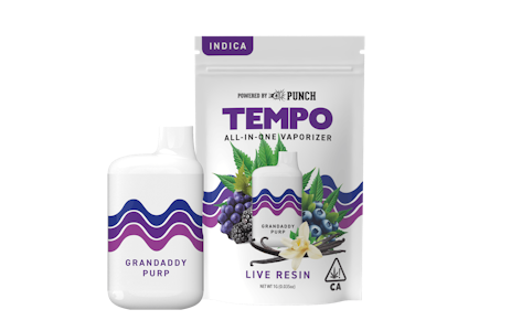 TEMPO - TEMPO | GRANDADDY PURP LIVE RESIN - AIO | CARTRIDGE | 1G