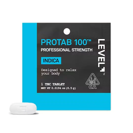 LEVEL - LEVEL Protab 100mg Single Indica Main Image
